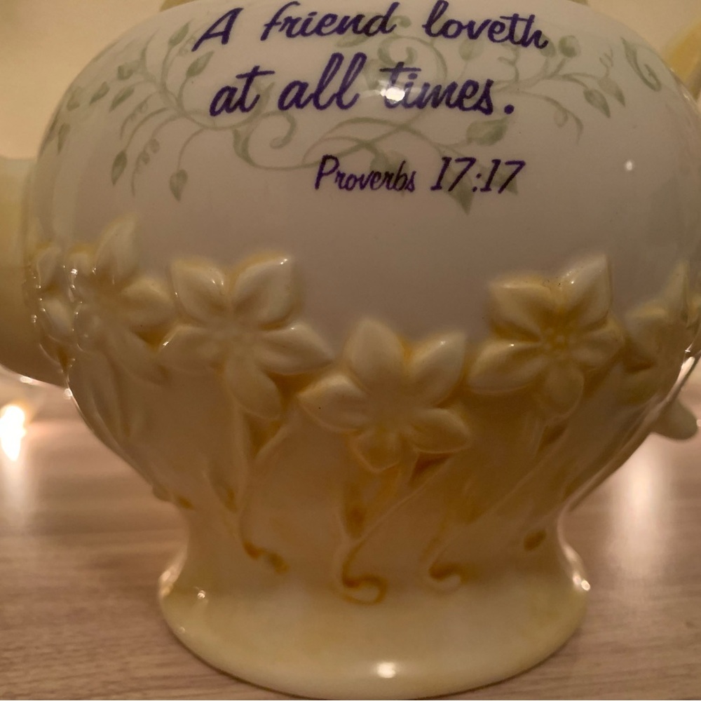 Cottagecore Teapot with Scripture - Picture 8 of 8